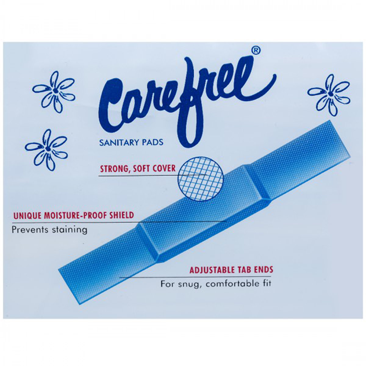 Carefree Sanitary Pads Large, 10 Count, Pack of 1 Carefree Sanitary Pads Large, 10 Count, Pack of 1