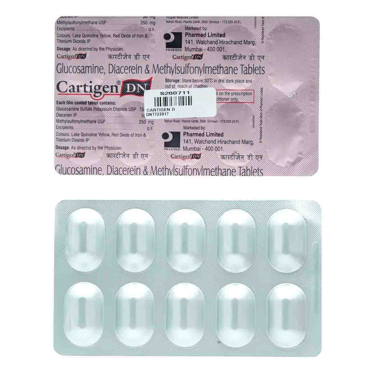 Cartigen DN Tablet 10's, Pack of 10 TABLETS Cartigen DN Tablet 10's, Pack of 10 TABLETS