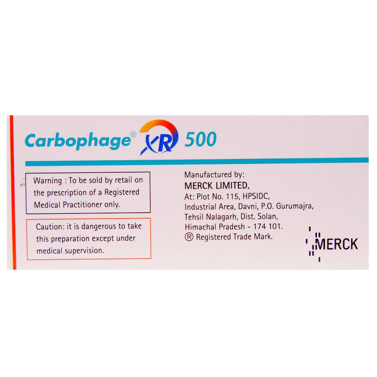 Carbophage XR 500 Tablet 10's, Pack of 10 TABLETS Carbophage XR 500 Tablet 10's, Pack of 10 TABLETS