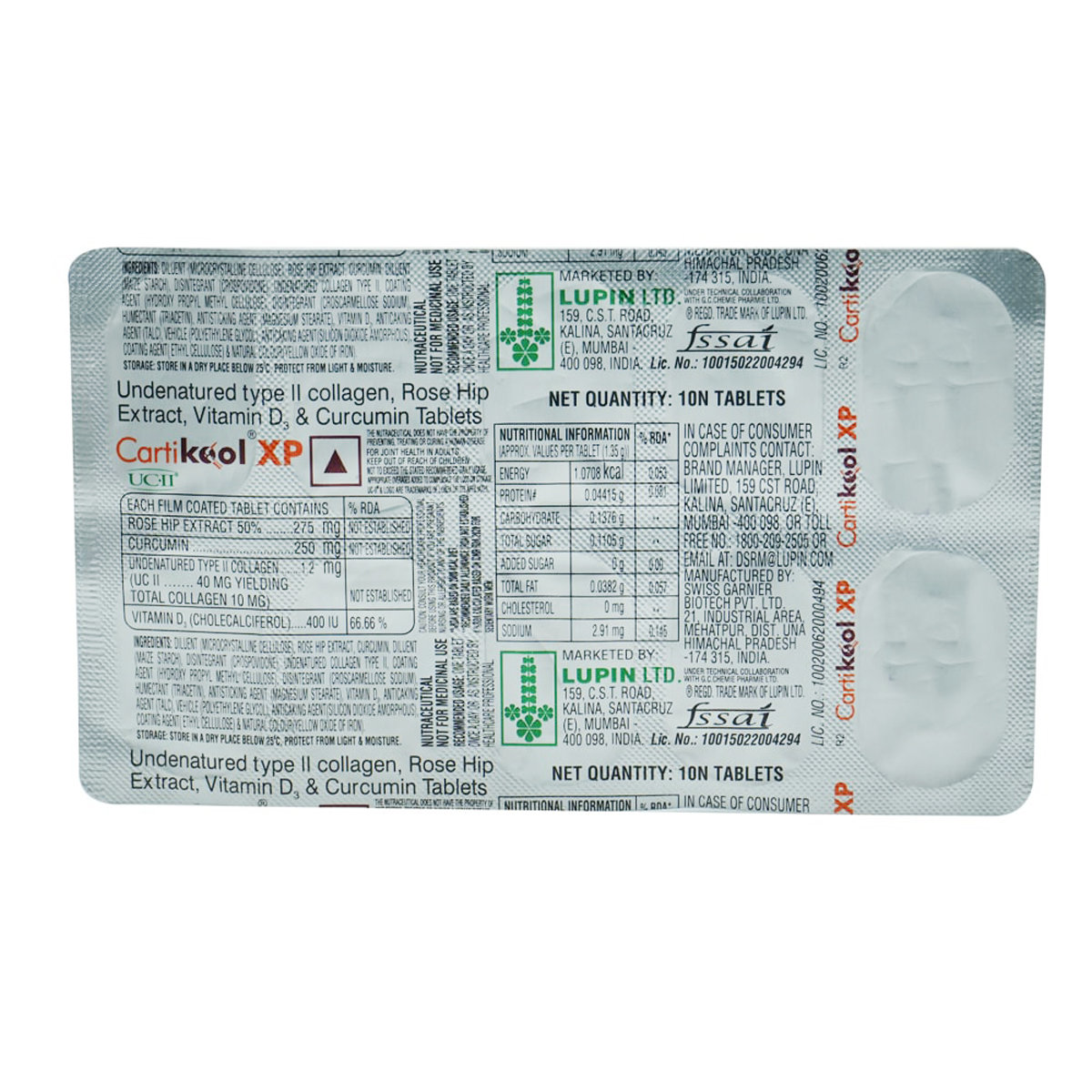 Cartikool XP Tablet 10's, Pack of 10 Cartikool XP Tablet 10's, Pack of 10