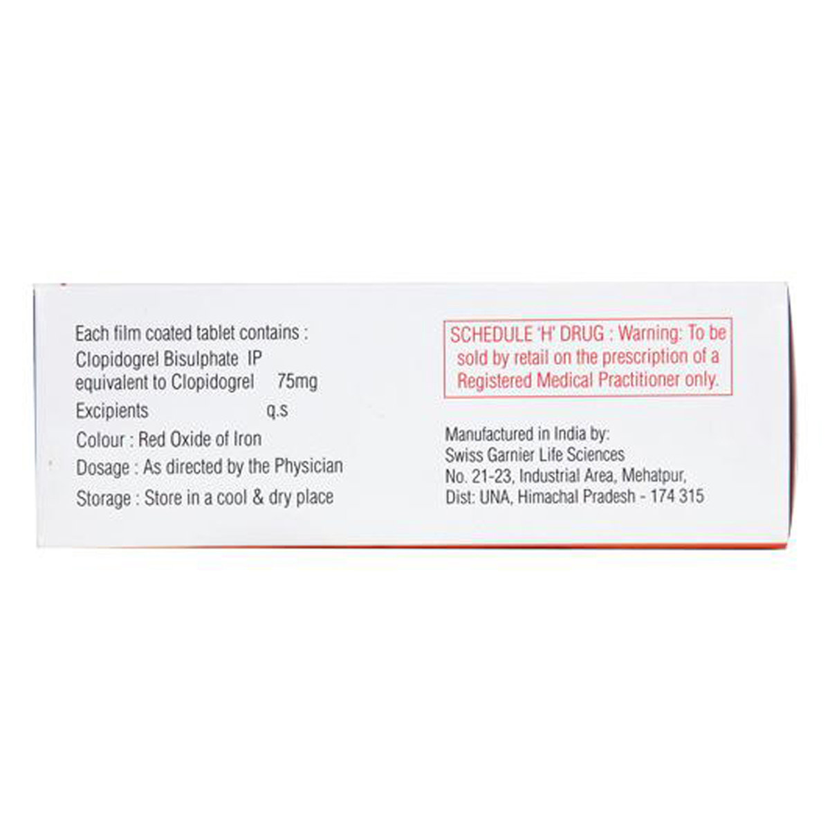 Carpigrel Tablet 14's, Pack of 14 Carpigrel Tablet 14's, Pack of 14