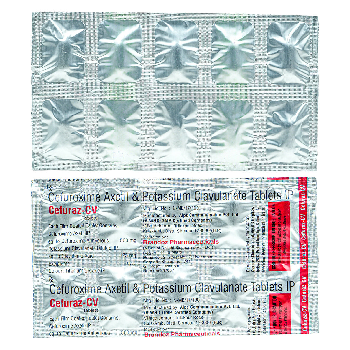 Cefuraz CV Tablet 10's, Pack of 10 TabletS Cefuraz CV Tablet 10's, Pack of 10 TabletS