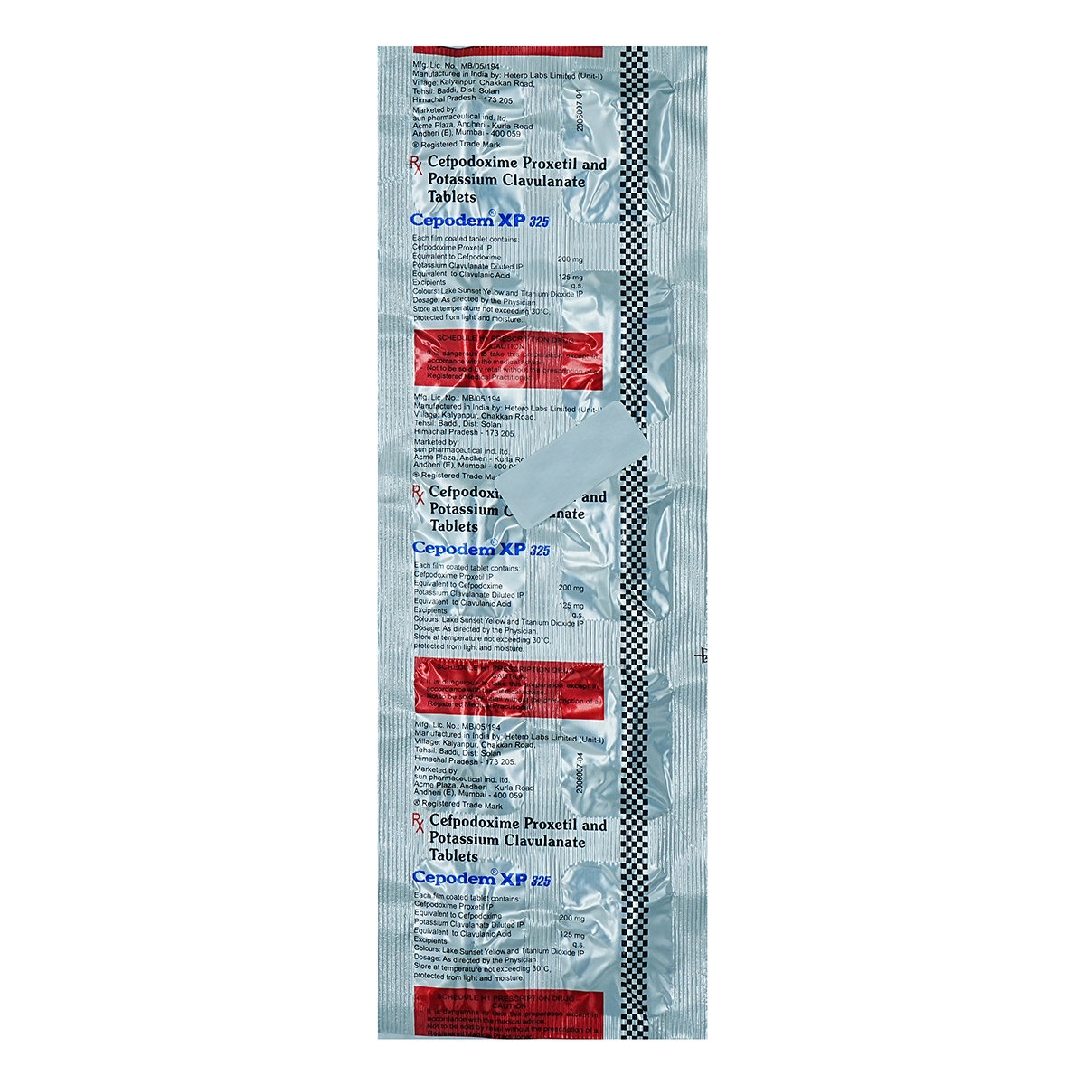 Cepodem XP 325 Tablet 10's, Pack of 10 TABLETS Cepodem XP 325 Tablet 10's, Pack of 10 TABLETS