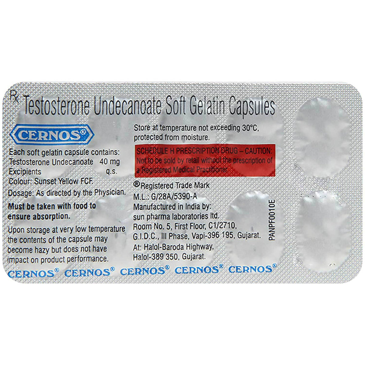 Cernos Capsule 10's, Pack of 10 CAPSULES Cernos Capsule 10's, Pack of 10 CAPSULES