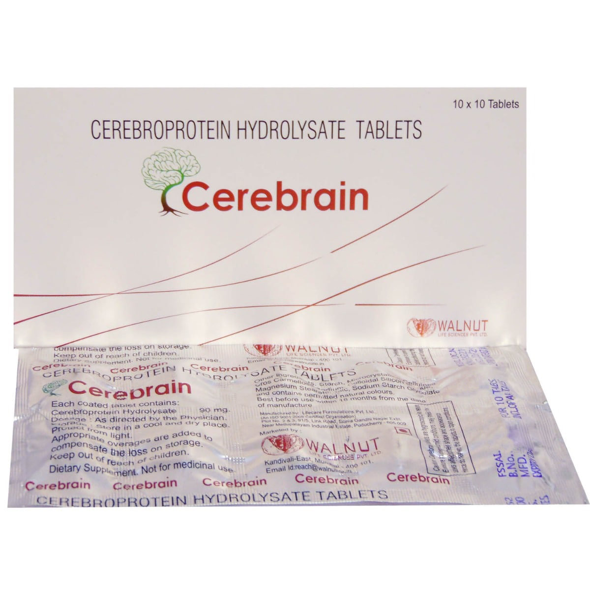 CEREBRAIN TABLET 10'S , Pack of 10 TabletS CEREBRAIN TABLET 10'S , Pack of 10 TabletS