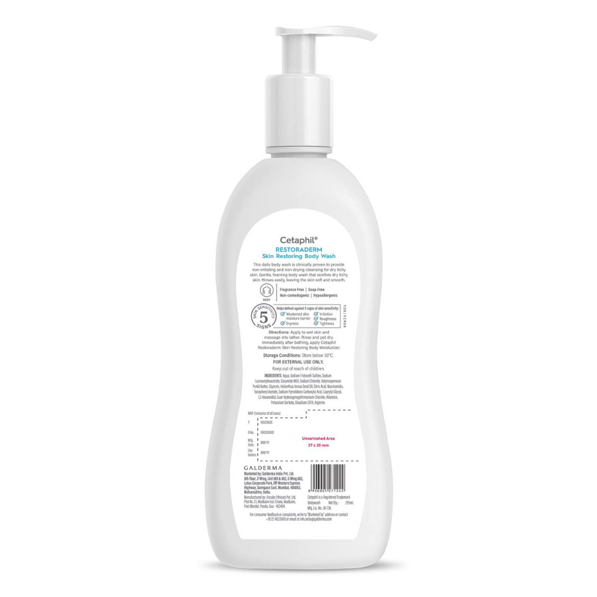 Cetaphil Restoraderm Skin Restoring Body Wash 295 ml | Moisturises Dry Skin | Sooths Dry Itchy Skin | For Very Dry, Sensitive Skin, Pack of 1 Cetaphil Restoraderm Skin Restoring Body Wash 295 ml | Moisturises Dry Skin | Sooths Dry Itchy Skin | For Very Dry, Sensitive Skin, Pack of 1