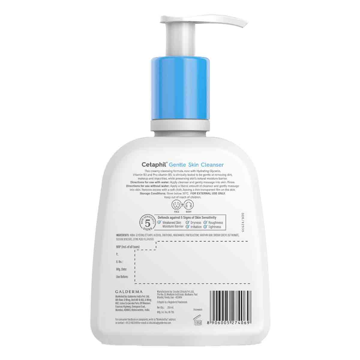 Cetaphil Gentle Skin Cleanser 250 ml | Hydrating Glycerine, Essential Vitamin B3, Pro Vitamin B5 | Hydrates Skin | For Dry To Normal, Sensitive Skin, Pack of 1 Cetaphil Gentle Skin Cleanser 250 ml | Hydrating Glycerine, Essential Vitamin B3, Pro Vitamin B5 | Hydrates Skin | For Dry To Normal, Sensitive Skin, Pack of 1