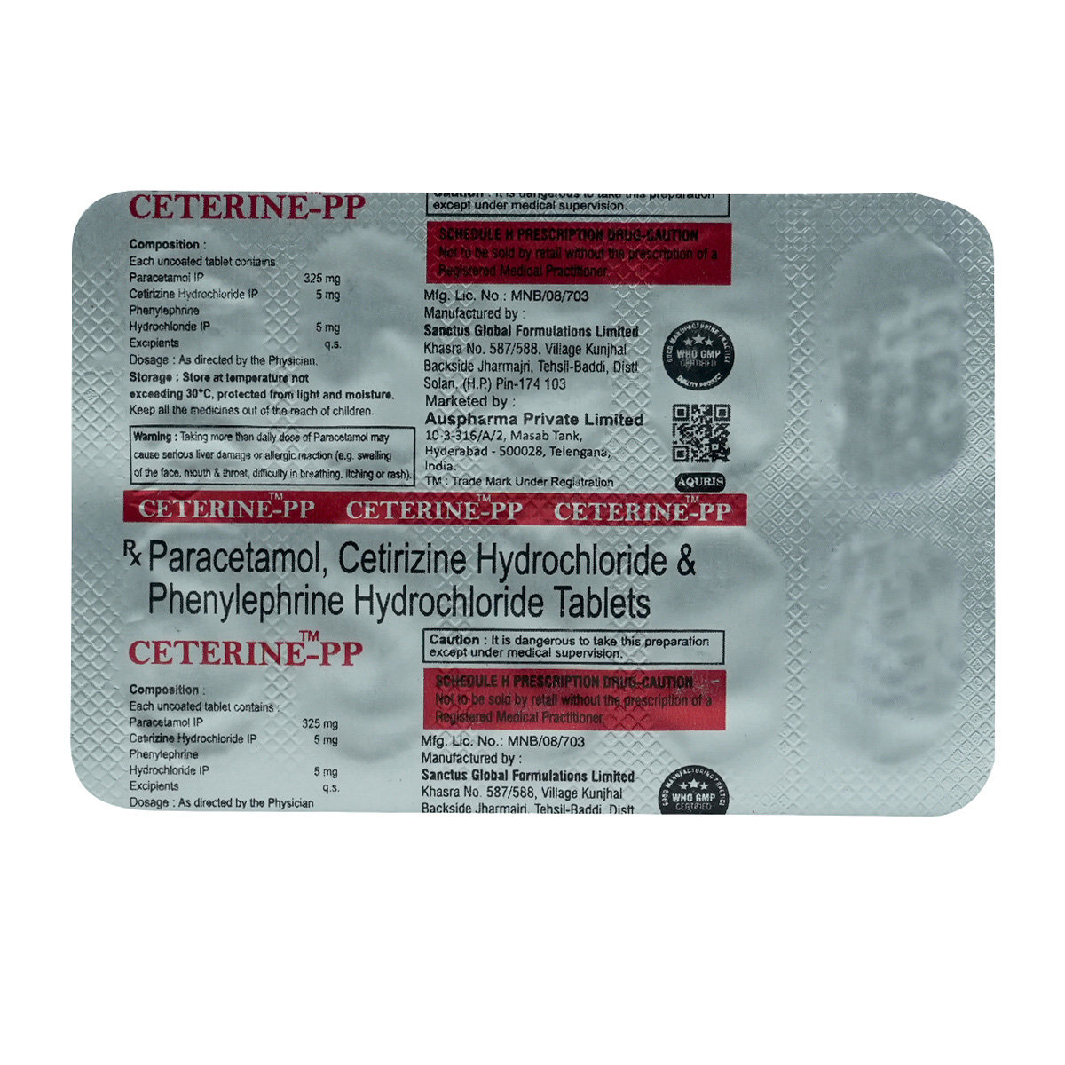 Ceterine-PP Tablet 10's, Pack of 10 Ceterine-PP Tablet 10's, Pack of 10