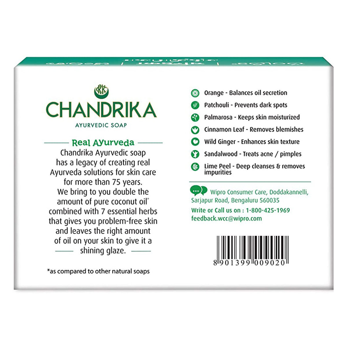Chandrika Ayurvedic Soap 75 gm | For Problem Free & Clear Skin, Pack of 1 Chandrika Ayurvedic Soap 75 gm | For Problem Free & Clear Skin, Pack of 1