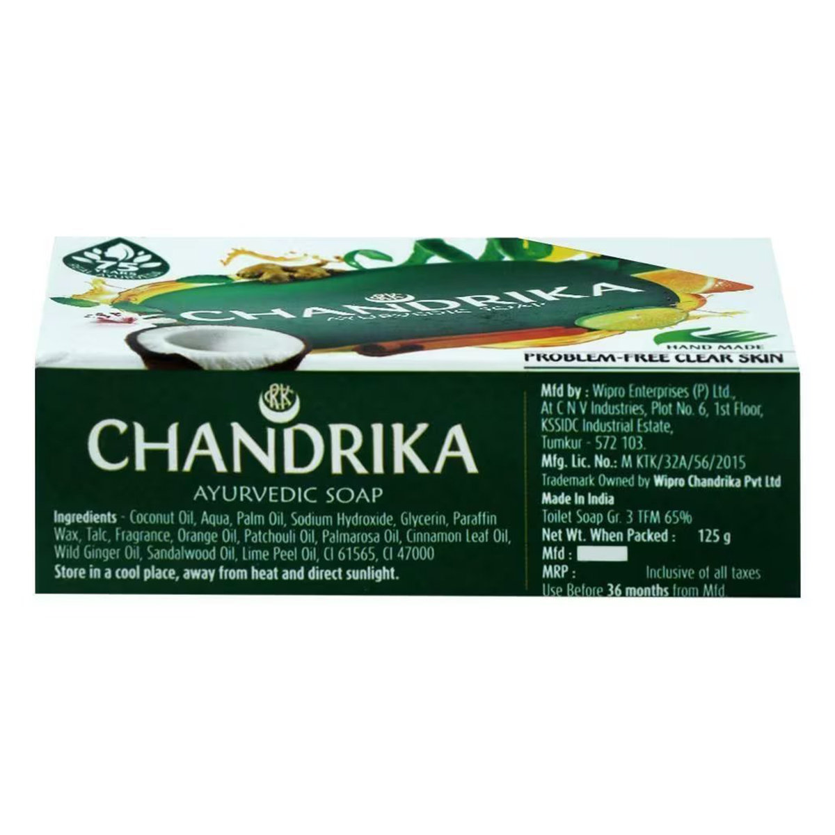 Chandrika Ayurvedic Soap 125 gm | For Problem Free & Clear Skin, Pack of 1 Chandrika Ayurvedic Soap 125 gm | For Problem Free & Clear Skin, Pack of 1