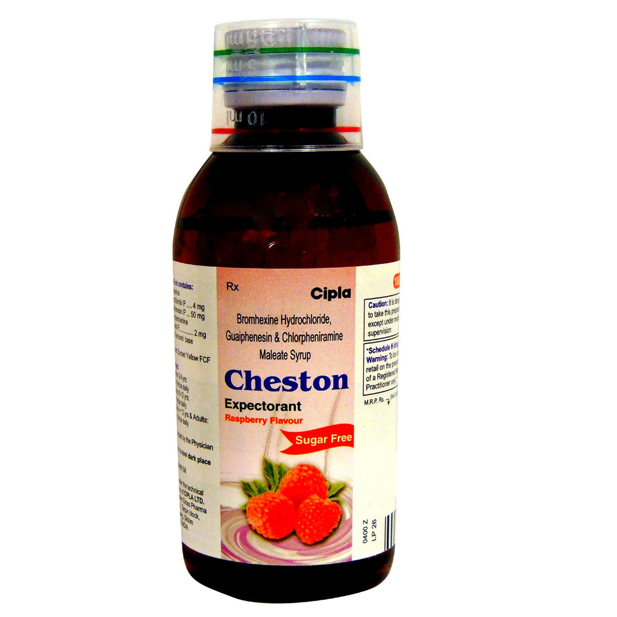 Cheston Expectorant Raspberry SF 100 ml, Pack of 1 EXPECTORANT Cheston Expectorant Raspberry SF 100 ml, Pack of 1 EXPECTORANT