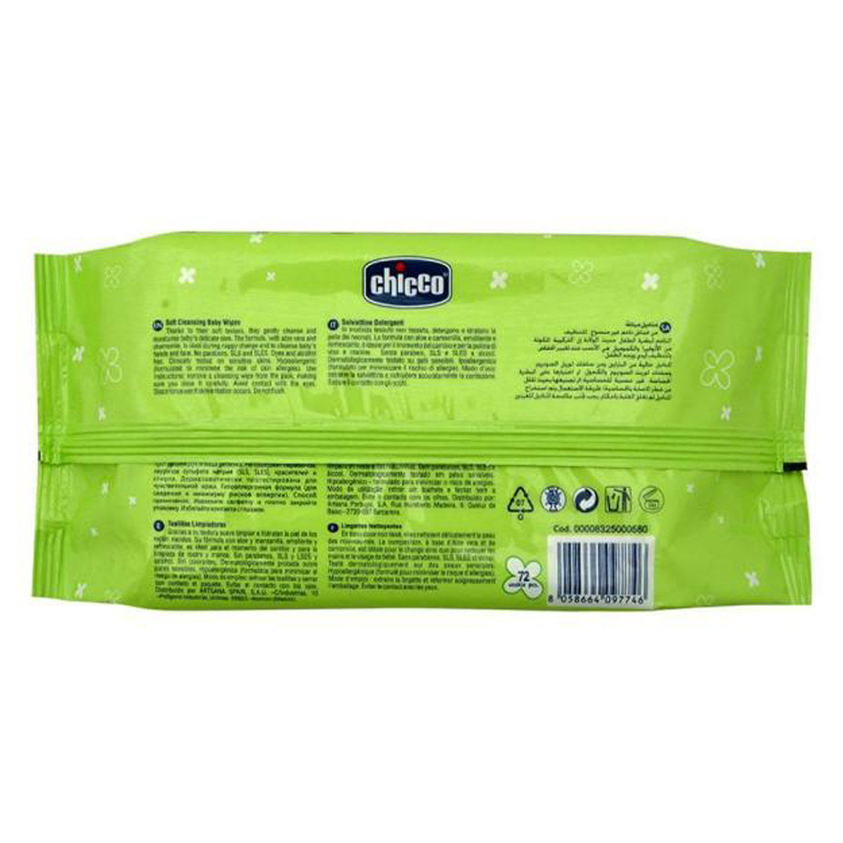 Chicco Baby Moments Soft Cleansing Wipes, 72 Count, Pack of 1 Chicco Baby Moments Soft Cleansing Wipes, 72 Count, Pack of 1