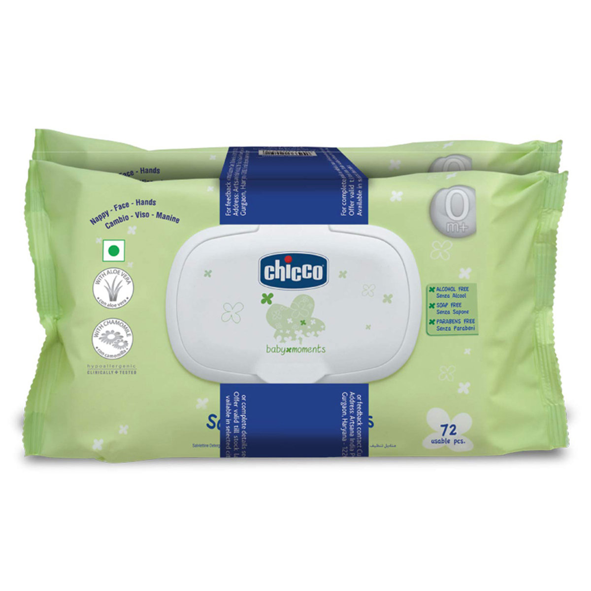 Chicco Baby Moments Soft Cleansing Baby Wipes, 144 Count (2 x 72 Wipes), Pack of 1 Chicco Baby Moments Soft Cleansing Baby Wipes, 144 Count (2 x 72 Wipes), Pack of 1