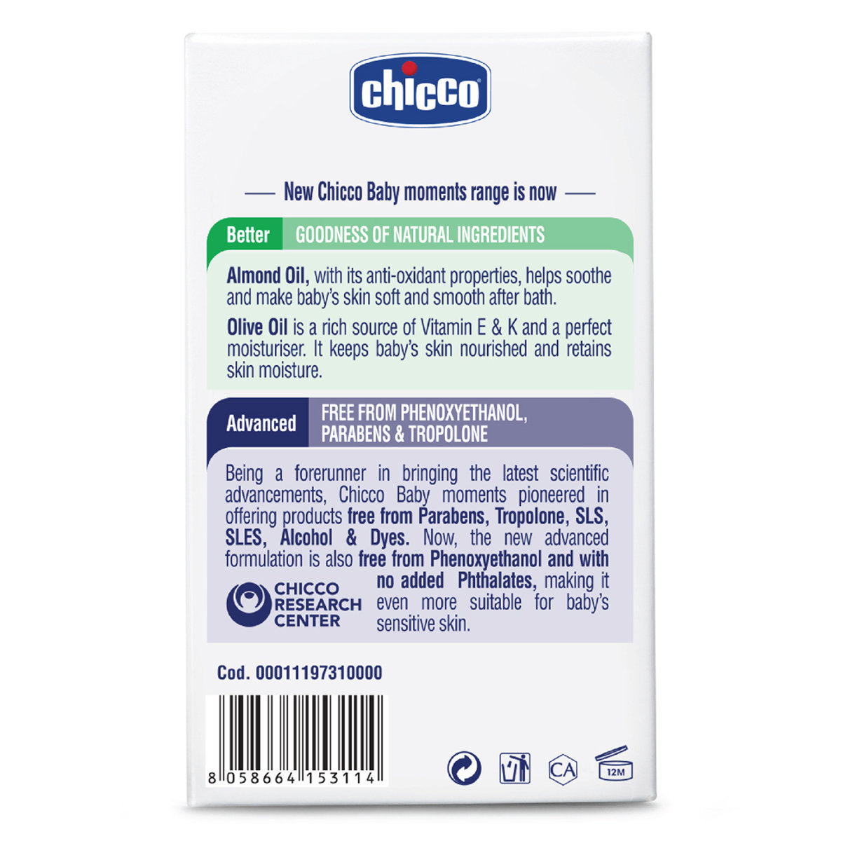 Chicco Baby Moments Soap, 125 gm (Buy 3, Get 1 Free), Pack of 1 Chicco Baby Moments Soap, 125 gm (Buy 3, Get 1 Free), Pack of 1