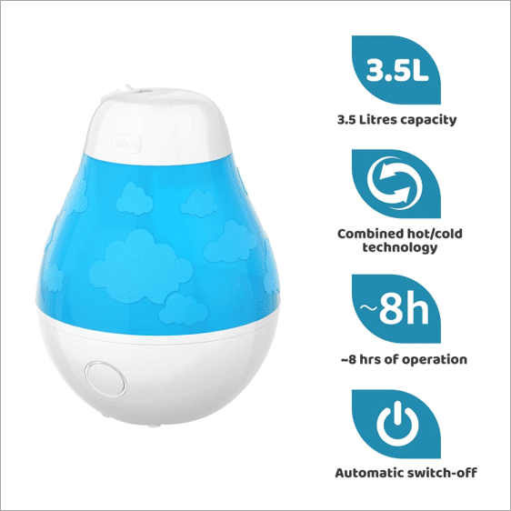 Chicco Respira Sano Humi Ambient Humidifier, 1 Count, Pack of 1 Chicco Respira Sano Humi Ambient Humidifier, 1 Count, Pack of 1
