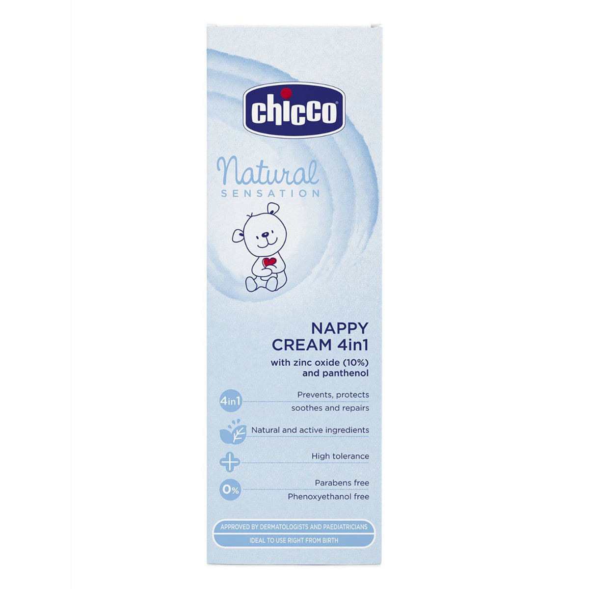 Chicco Natural Sensation 4 in 1 Nappy Cream, 100 ml, Pack of 1 Chicco Natural Sensation 4 in 1 Nappy Cream, 100 ml, Pack of 1