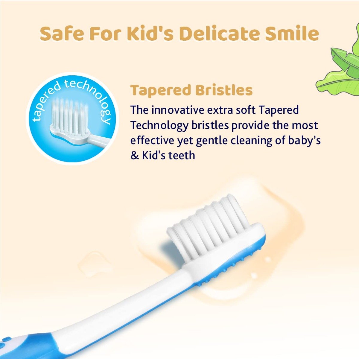 Chicco Soft Blue & Orange Toothbrush for 3-8 Year Kids, 2 Count, Pack of 1 Chicco Soft Blue & Orange Toothbrush for 3-8 Year Kids, 2 Count, Pack of 1