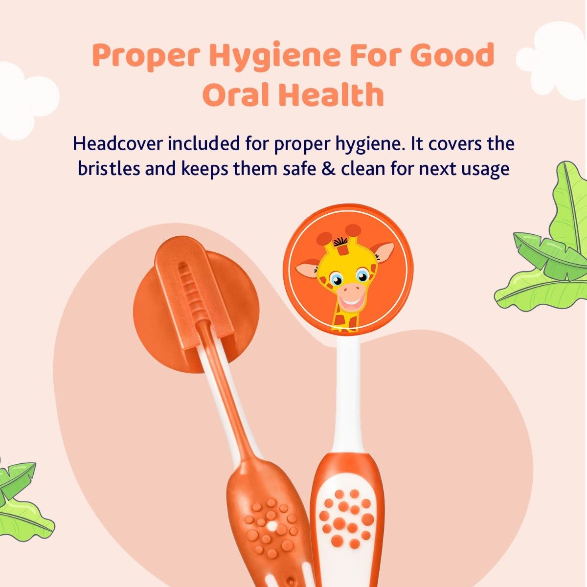 Chicco Extrasoft Orange Toothbrush for 3-8 Year Kids, 1 Count, Pack of 1 Chicco Extrasoft Orange Toothbrush for 3-8 Year Kids, 1 Count, Pack of 1