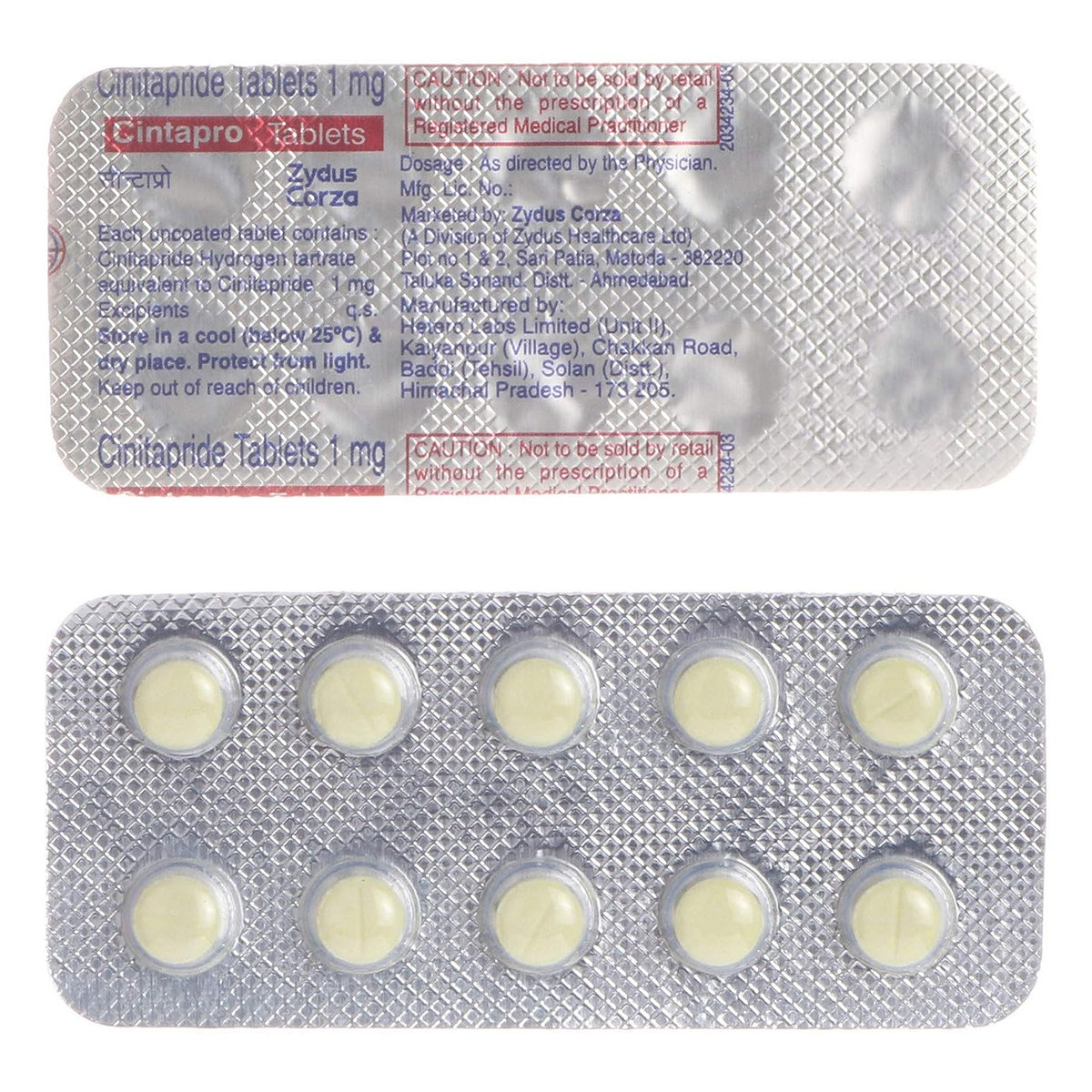 Cintapro Tablet 10's, Pack of 10 TABLETS Cintapro Tablet 10's, Pack of 10 TABLETS