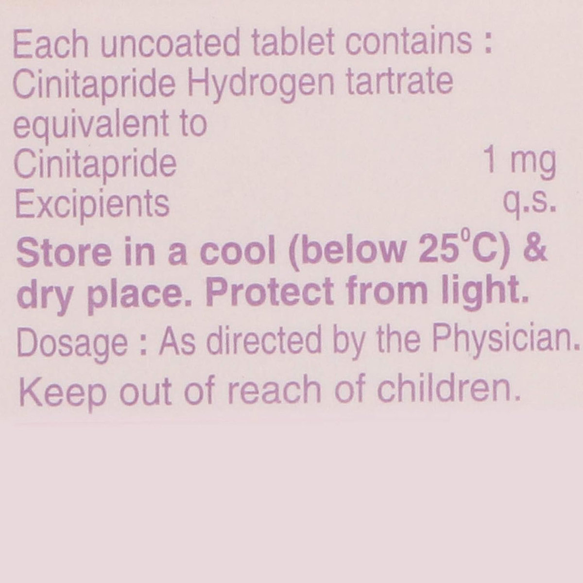 Cintapro Tablet 10's, Pack of 10 TABLETS Cintapro Tablet 10's, Pack of 10 TABLETS