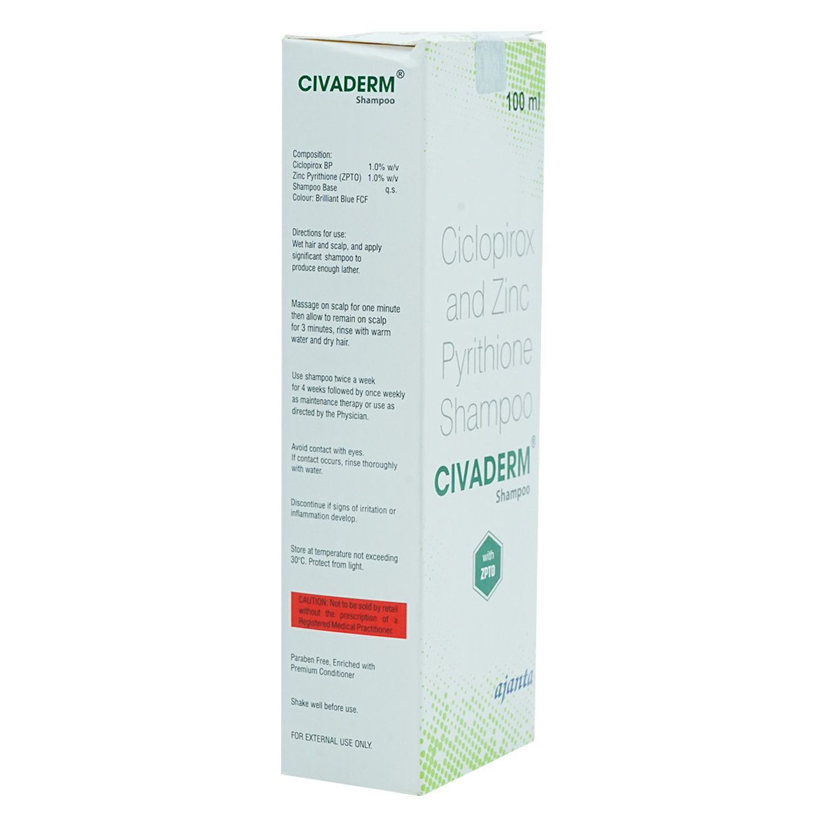Civaderm Shampoo 100 ml, Pack of 1 Shampoo Civaderm Shampoo 100 ml, Pack of 1 Shampoo