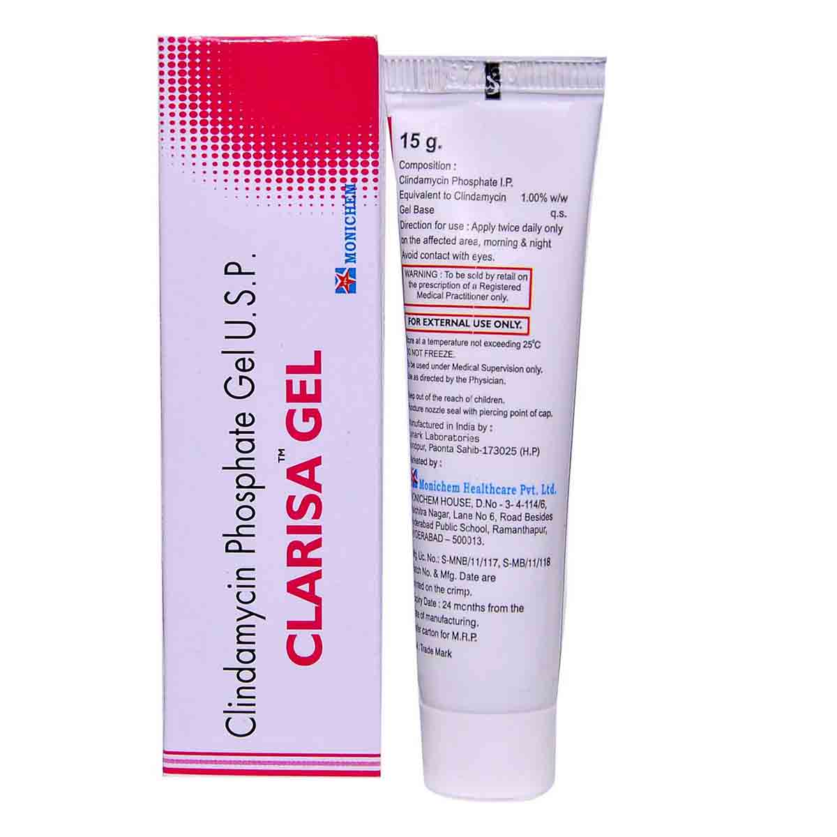 Clarisa Gel, 15 gm, Pack of 1 Clarisa Gel, 15 gm, Pack of 1