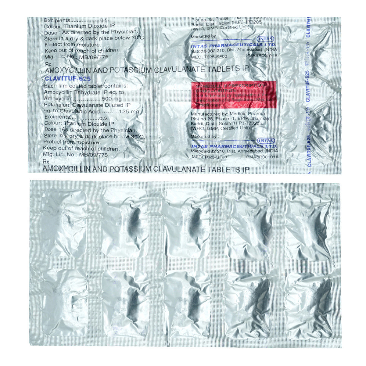 Clavituf 625 Tablet 10's, Pack of 10 TabletS Clavituf 625 Tablet 10's, Pack of 10 TabletS