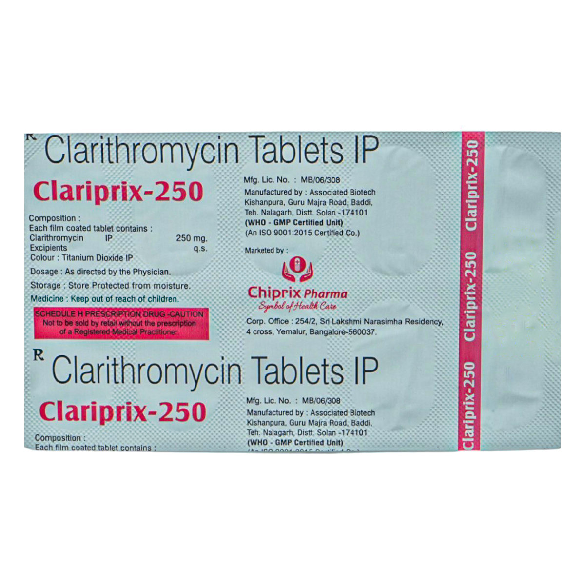 Clariprix-250 Tablet 10's, Pack of 10 TABLETS Clariprix-250 Tablet 10's, Pack of 10 TABLETS