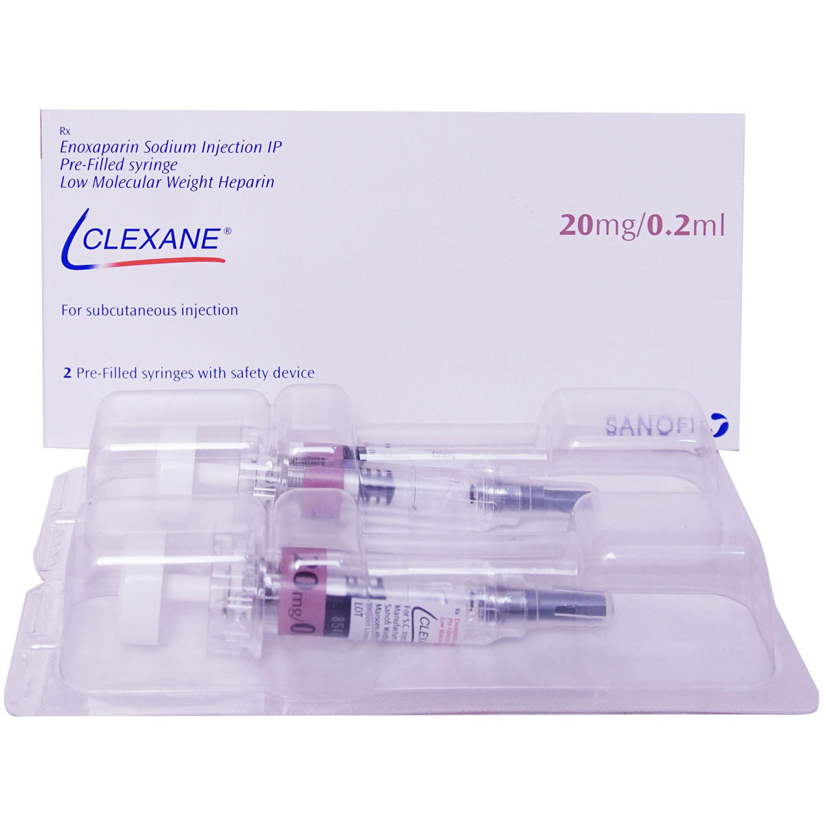 Clexane 20mg Injection 0.2 ml, Pack of 1 INJECTION Clexane 20mg Injection 0.2 ml, Pack of 1 INJECTION