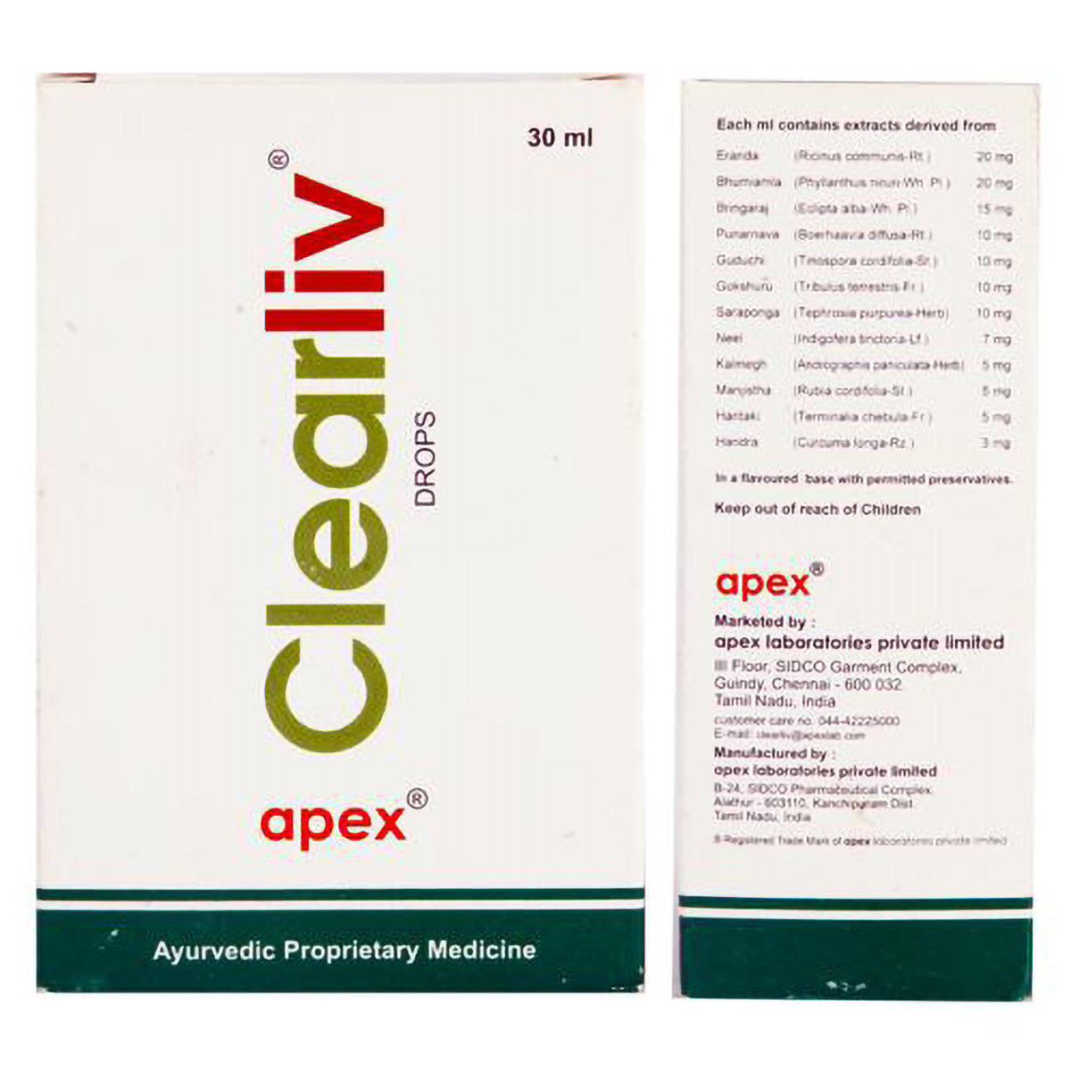 Clearliv Oral Drops, 30 ml, Pack of 1 Clearliv Oral Drops, 30 ml, Pack of 1