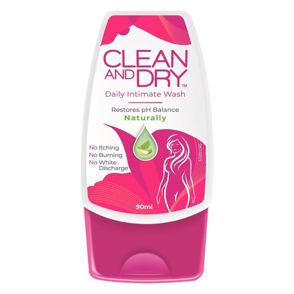 Clean And Dry Daily Intimate Wash, 90 ml, Pack of 1 Clean And Dry Daily Intimate Wash, 90 ml, Pack of 1