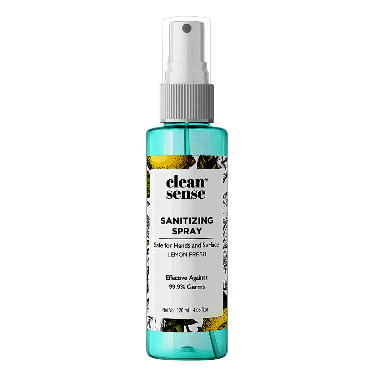 Cleansense Lemon Fresh Sanitizing Spray 120 ml | 70% Alcohol | 99.9% Germ Protection | Safe For Hand & Surface, Pack of 1 Cleansense Lemon Fresh Sanitizing Spray 120 ml | 70% Alcohol | 99.9% Germ Protection | Safe For Hand & Surface, Pack of 1