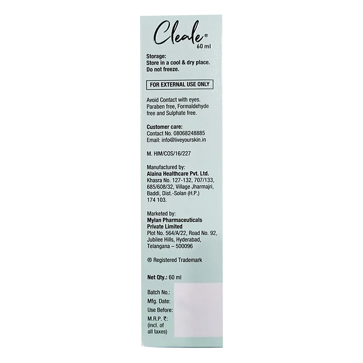 Cleale Acne Control Foaming Face Wash 60 ml, Pack of 1 Cleale Acne Control Foaming Face Wash 60 ml, Pack of 1