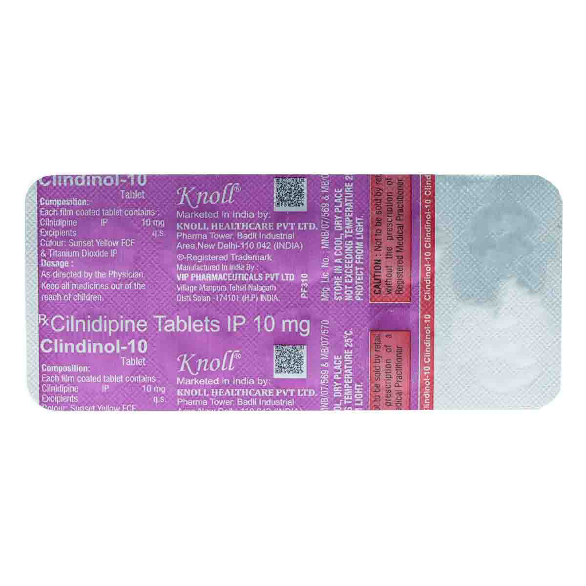 Clindinol-10 Tablet 10's, Pack of 10 TabletS Clindinol-10 Tablet 10's, Pack of 10 TabletS