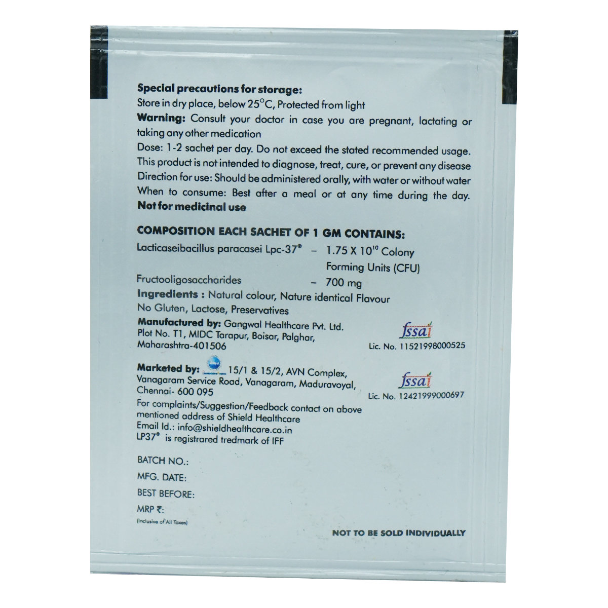 Cognibiotic Pineapple Flavour Sachet 1 gm, Pack of 1 Sachet Cognibiotic Pineapple Flavour Sachet 1 gm, Pack of 1 Sachet