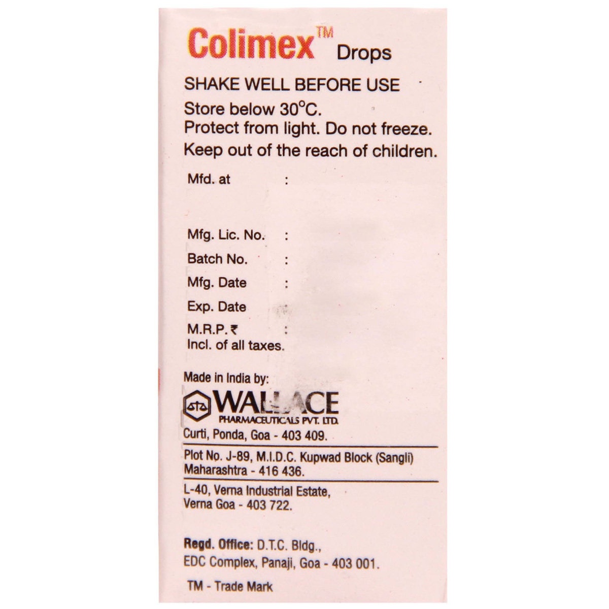 Colimex Drops 10 ml, Pack of 1 ORAL DROPS Colimex Drops 10 ml, Pack of 1 ORAL DROPS