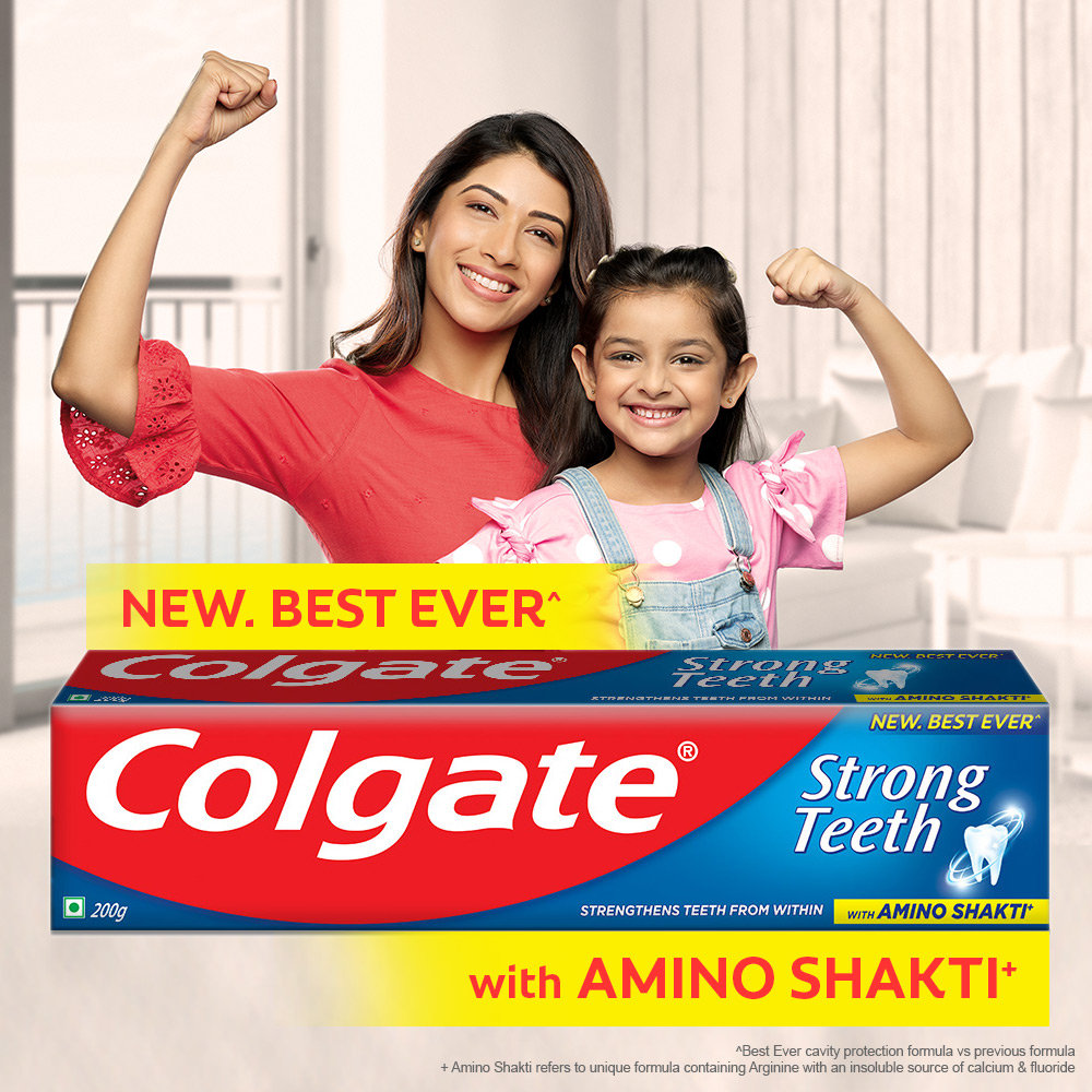 Colgate Strong Teeth Amino Shakti Toothpaste, 100 gm, Pack of 1 Colgate Strong Teeth Amino Shakti Toothpaste, 100 gm, Pack of 1