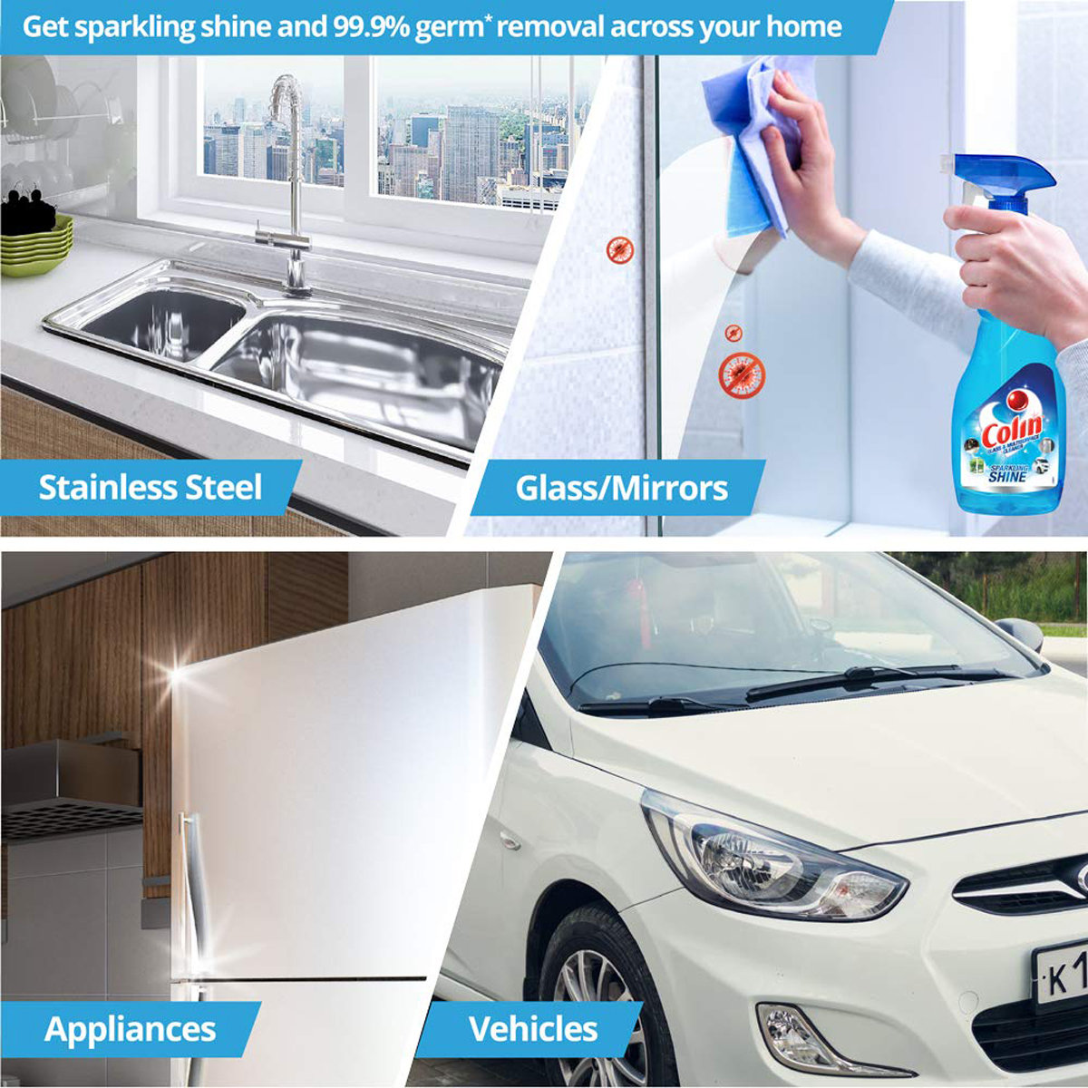 Colin Glass Cleaner, 500 ml, Pack of 1 Colin Glass Cleaner, 500 ml, Pack of 1