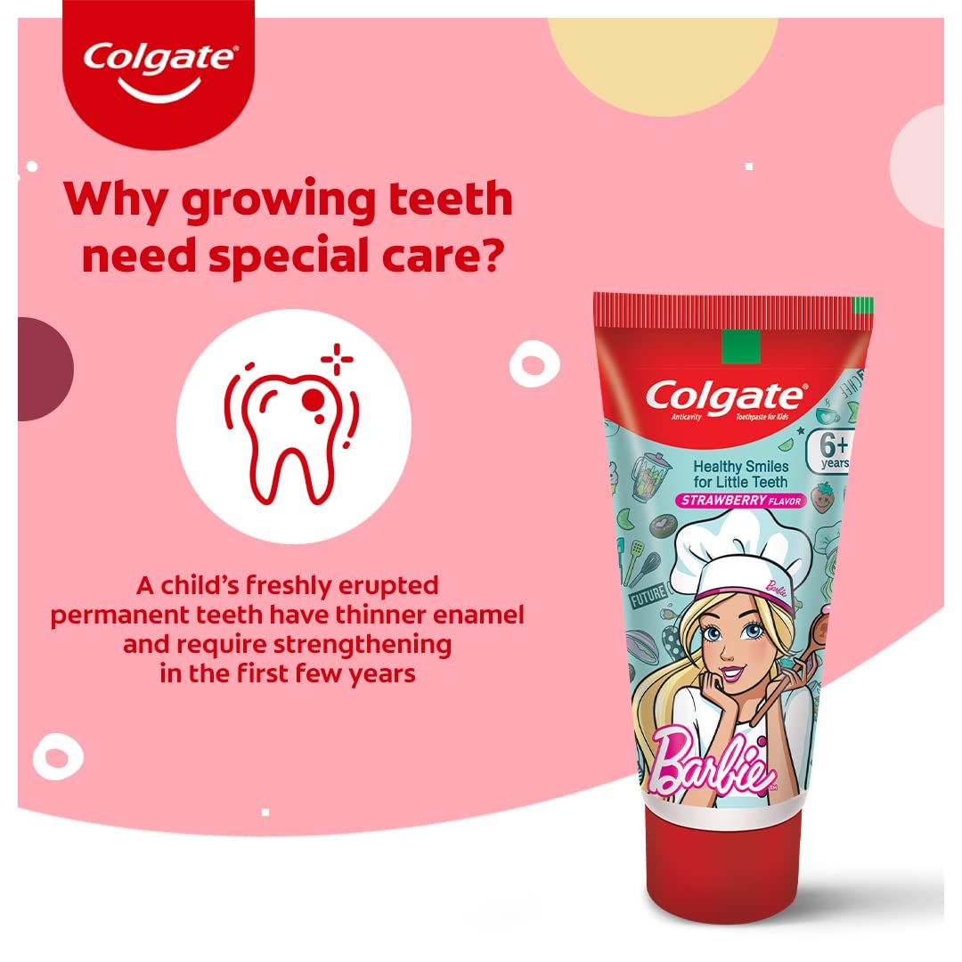 Colgate Kids Barbie Cavity Protection Toothpaste, 80 gm, Pack of 1 Colgate Kids Barbie Cavity Protection Toothpaste, 80 gm, Pack of 1