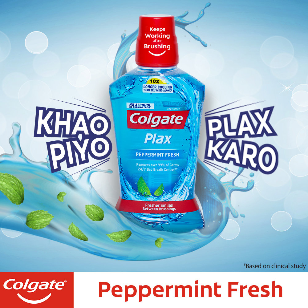 Colgate Plax Peppermint Fresh Mouthwash, 250 ml, Pack of 1 Colgate Plax Peppermint Fresh Mouthwash, 250 ml, Pack of 1