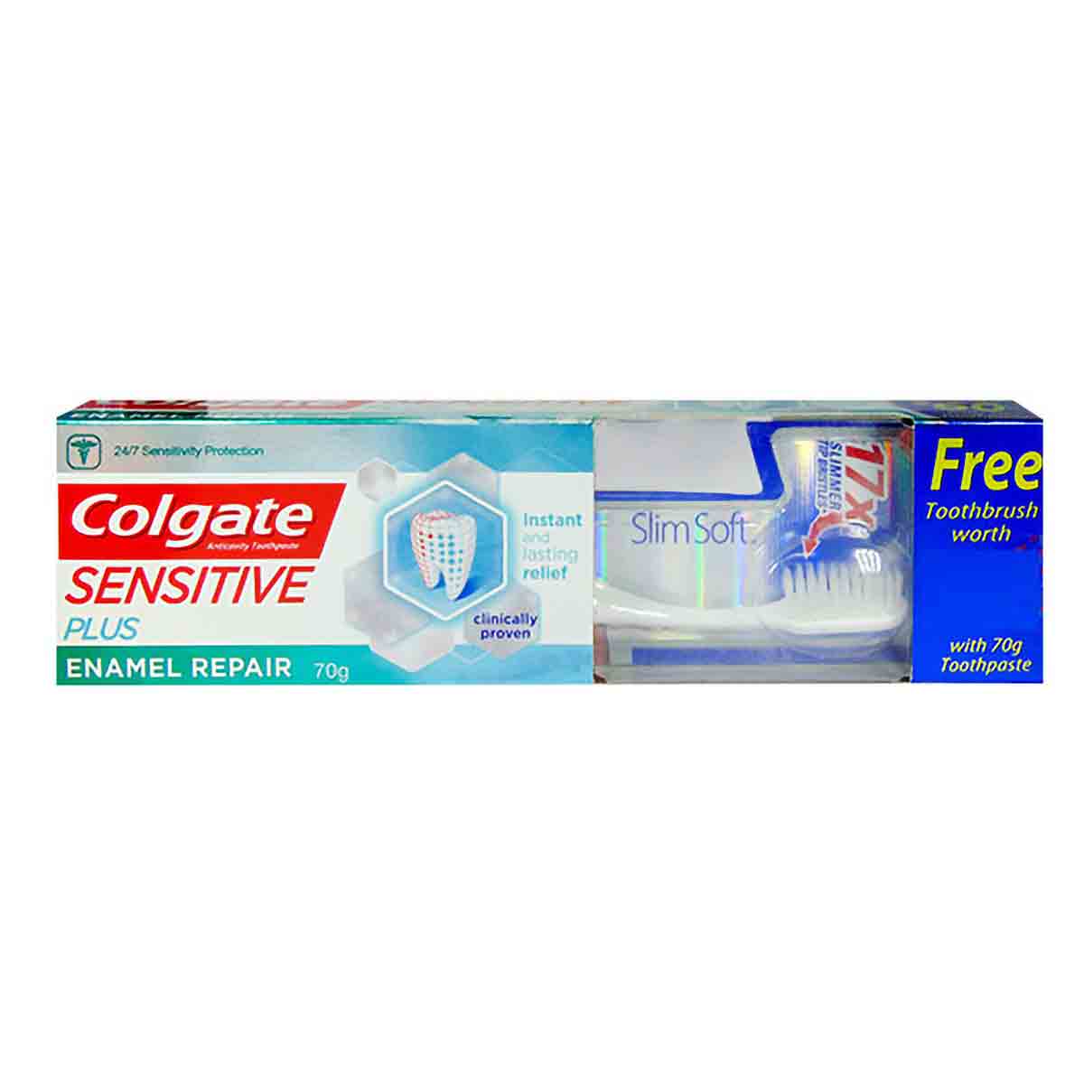 Colgate Sensitive Plus Enamlrepair Toothpaste, 70 gm, Pack of 1 Colgate Sensitive Plus Enamlrepair Toothpaste, 70 gm, Pack of 1