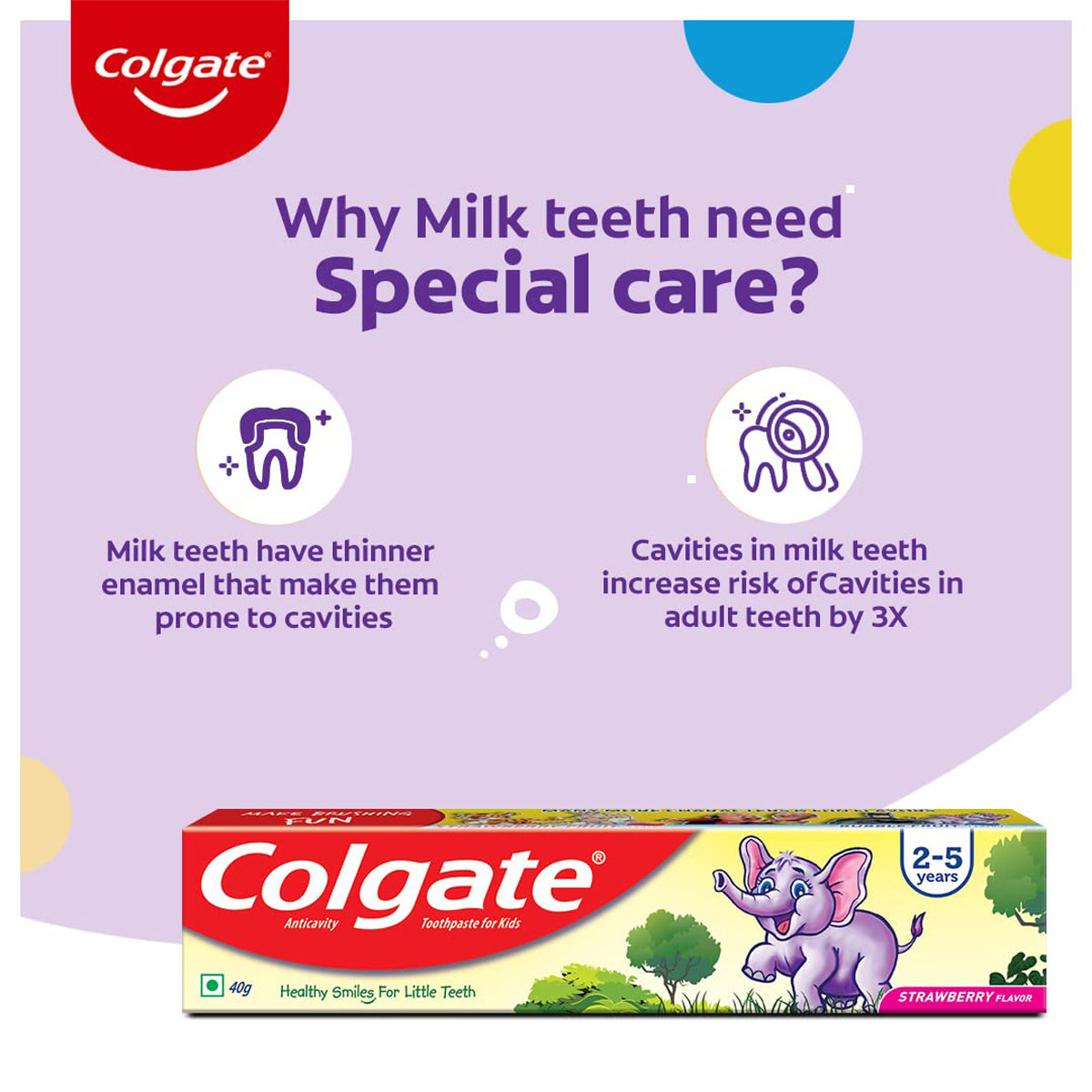 Colgate Natural Strawberry Flavour Kids Toothpaste for 3 to 5 Years Kids, 40 gm, Pack of 1 Colgate Natural Strawberry Flavour Kids Toothpaste for 3 to 5 Years Kids, 40 gm, Pack of 1