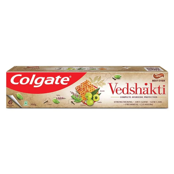 Colgate Swarna Vedshakti Anticavity Toothpaste, 200 gm, Pack of 1