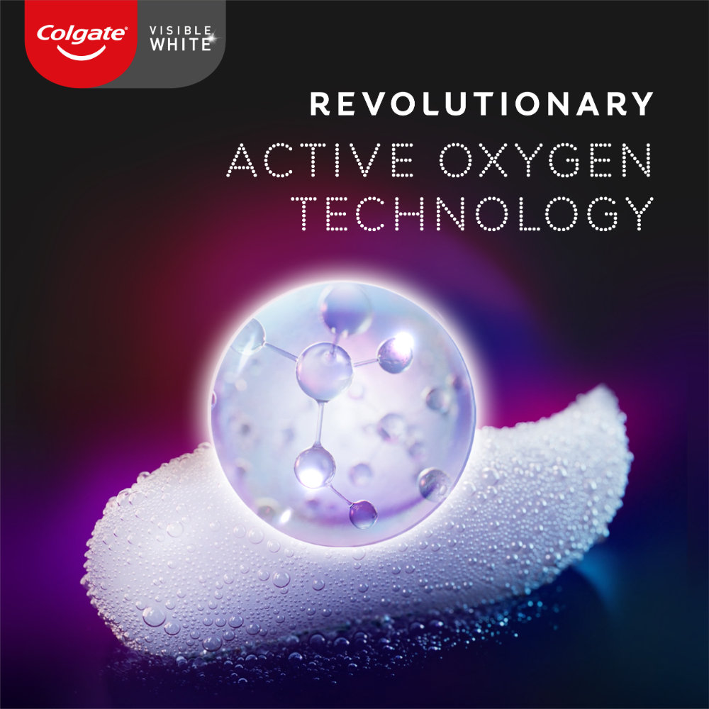 Colgate Visible White O2 Whitening Aromatic Mint Toothpaste, 50 gm, Pack of 1 Colgate Visible White O2 Whitening Aromatic Mint Toothpaste, 50 gm, Pack of 1