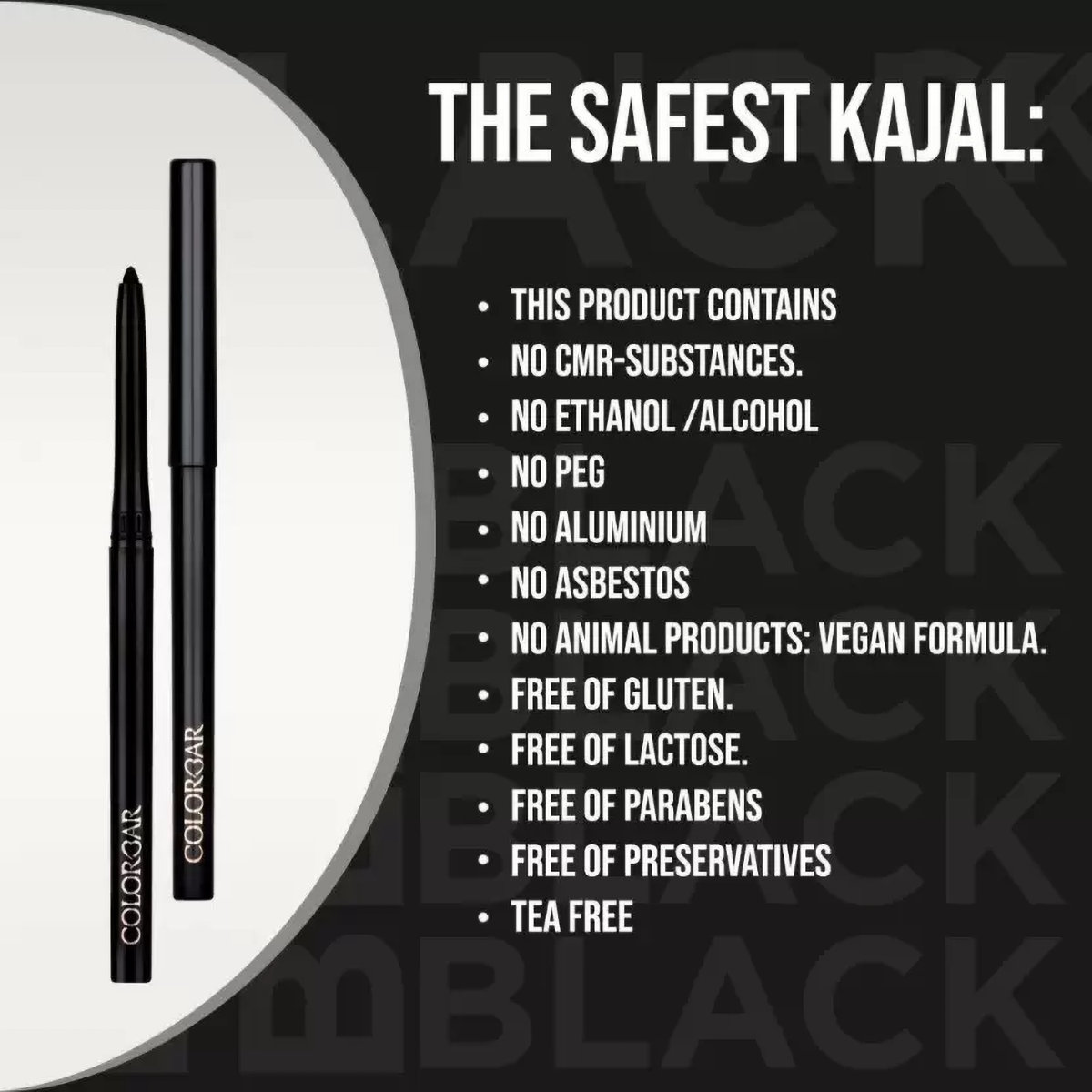 Colorbar Intensely Rich Kajal Black, 0.3 gm, Pack of 1 Colorbar Intensely Rich Kajal Black, 0.3 gm, Pack of 1