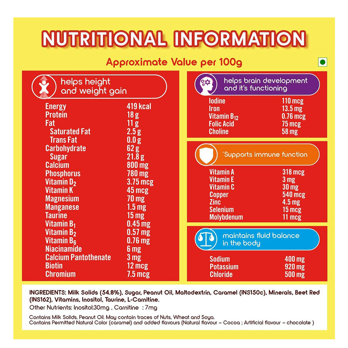 Complan Royale Chocolate Flavour Nutrition Powder, 500 gm Jar, Pack of 1 Complan Royale Chocolate Flavour Nutrition Powder, 500 gm Jar, Pack of 1