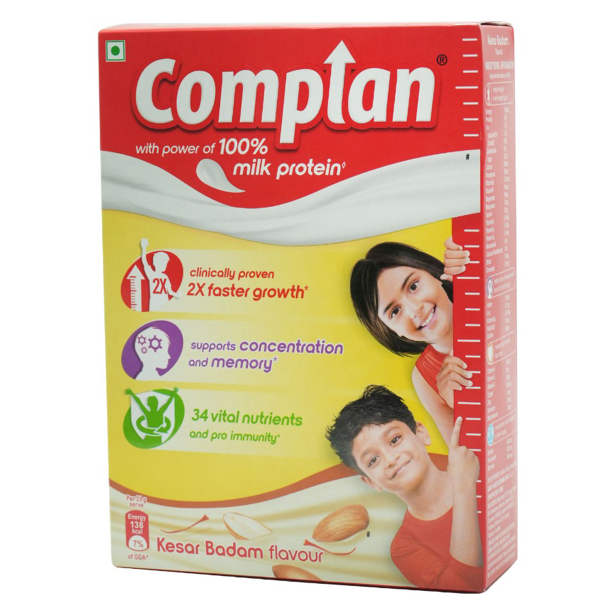 Complan Kesar Badam Flavour Nutrition Powder, 200 gm Refill Pack, Pack of 1 Complan Kesar Badam Flavour Nutrition Powder, 200 gm Refill Pack, Pack of 1