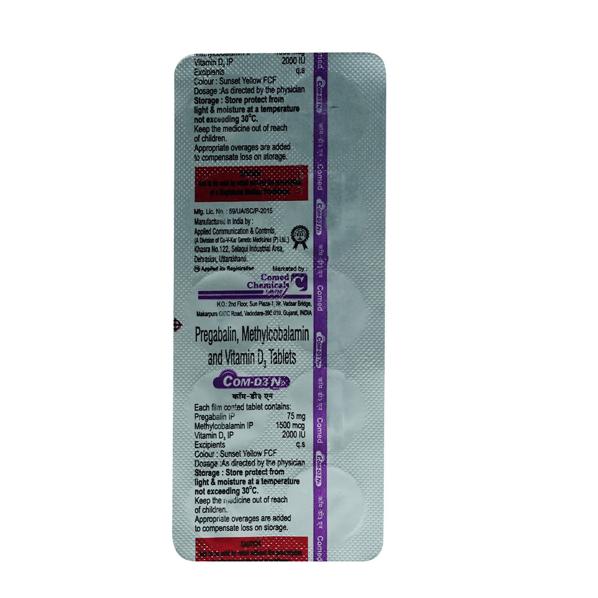 Com-D3 N Tablet 10's, Pack of 10 TABLETS Com-D3 N Tablet 10's, Pack of 10 TABLETS