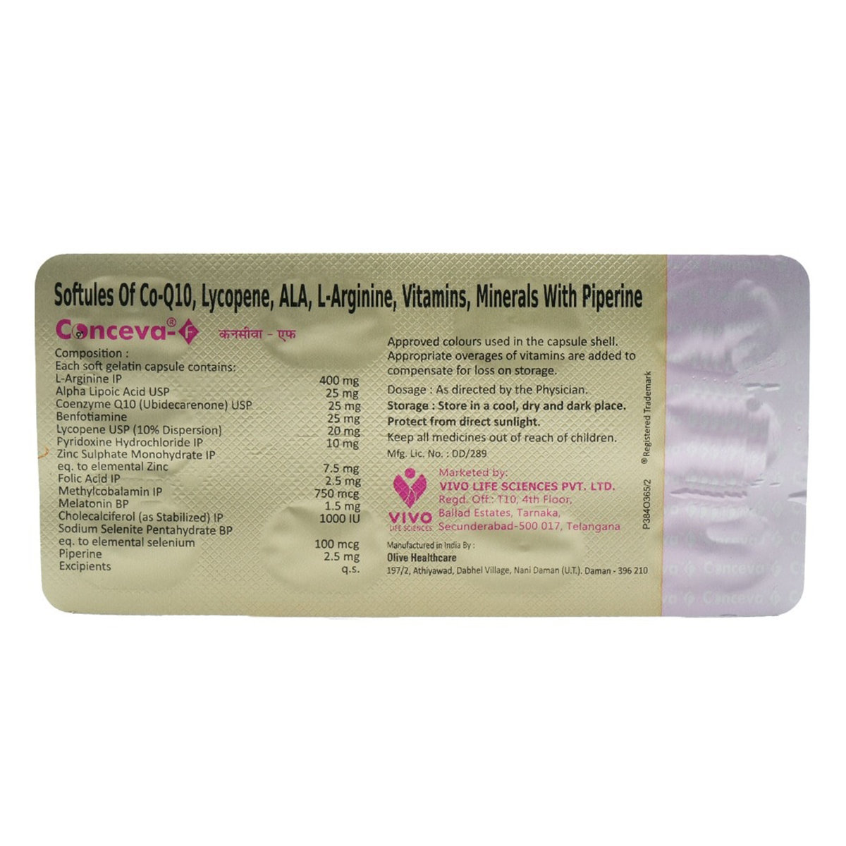 Conceva F Tablet 10's, Pack of 10 Conceva F Tablet 10's, Pack of 10