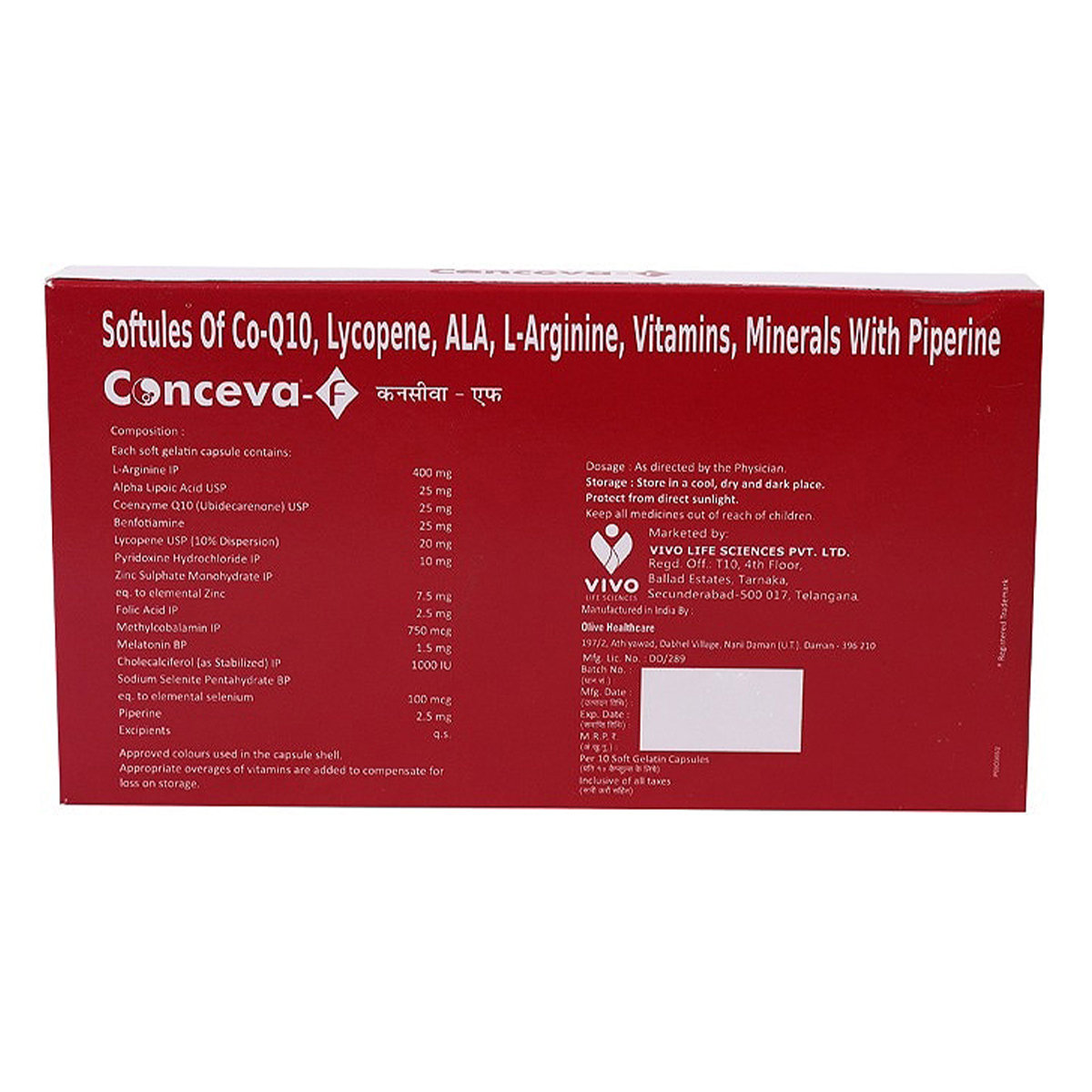 Conceva F Tablet 10's, Pack of 10 Conceva F Tablet 10's, Pack of 10